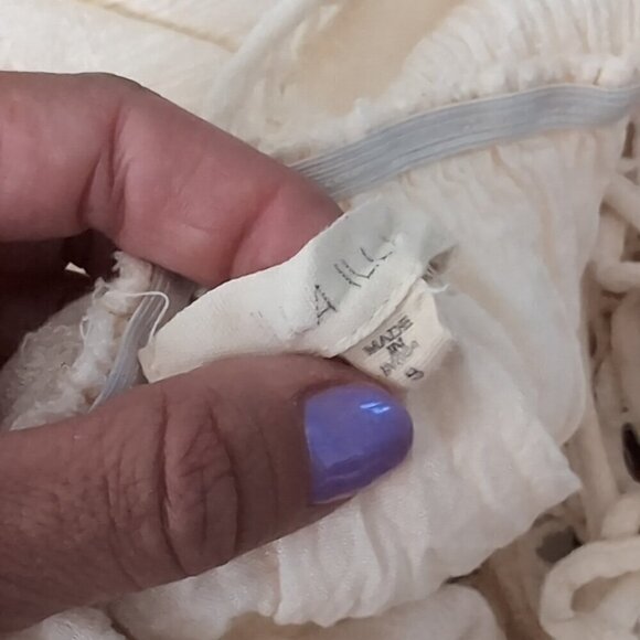 Boho soft mini dress with embroidery small - Picture 11 of 11